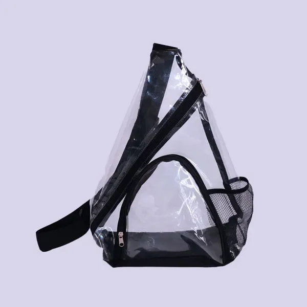 Borsa trasversale trasparente