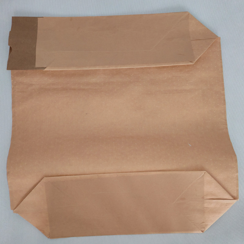 Borsa con valvola tessuta in carta Kraft