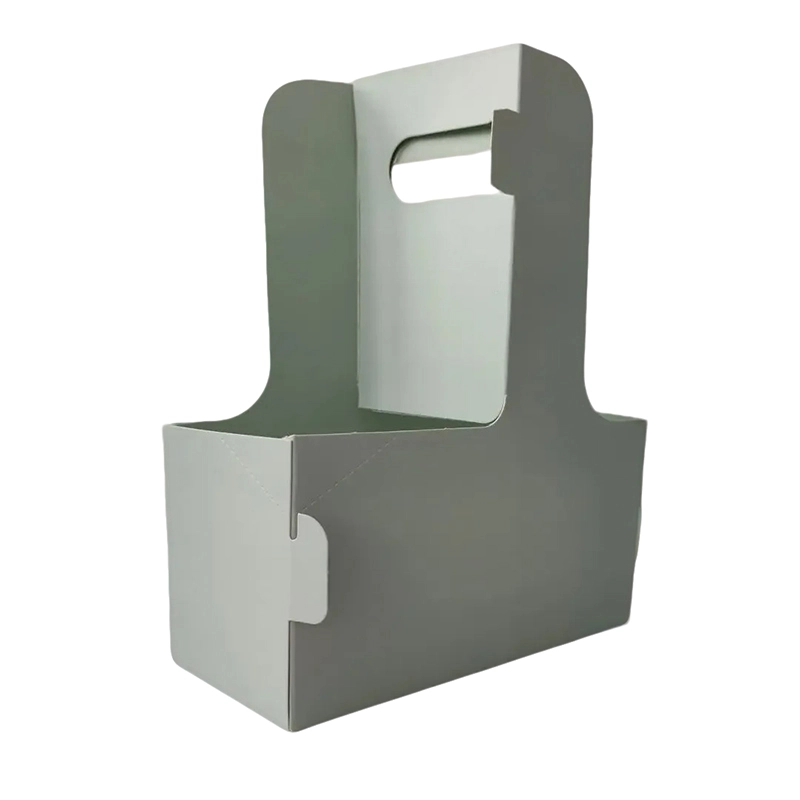 Porta della tazza di scatola di cartone bianco