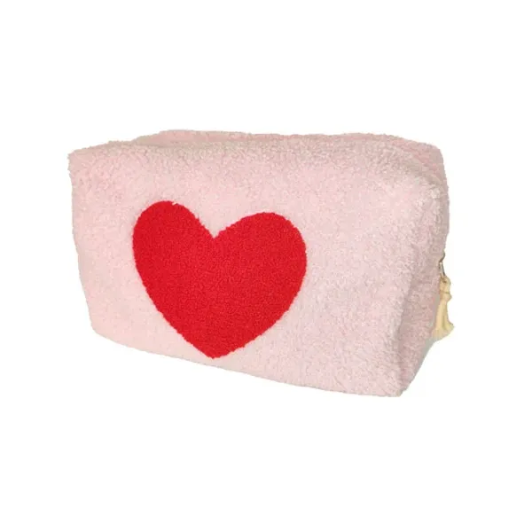Borsa cosmetica in pile di lana